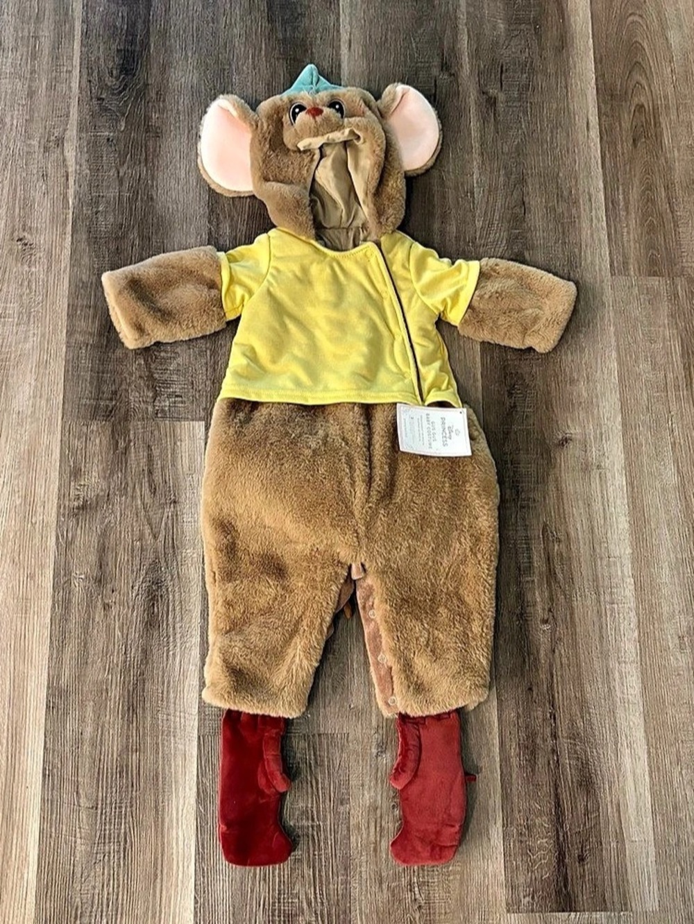 Pottery Barn Kids Disney Princess Gus Baby Costume Brown & Yellow
